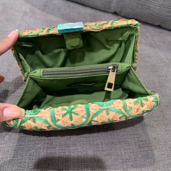 Serpui Marie Straw Clutch